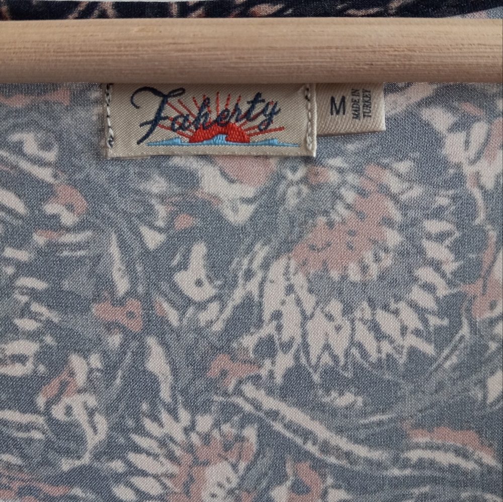 Faherty Isabella Maxi Dress Artisan Floral Block Print M - Picture 8 of 16
